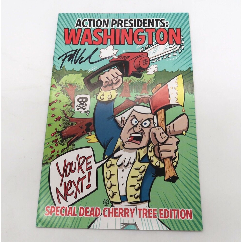 Evil Twins Comic Action President: George Washington 2013 Signed Fred Van Lente
